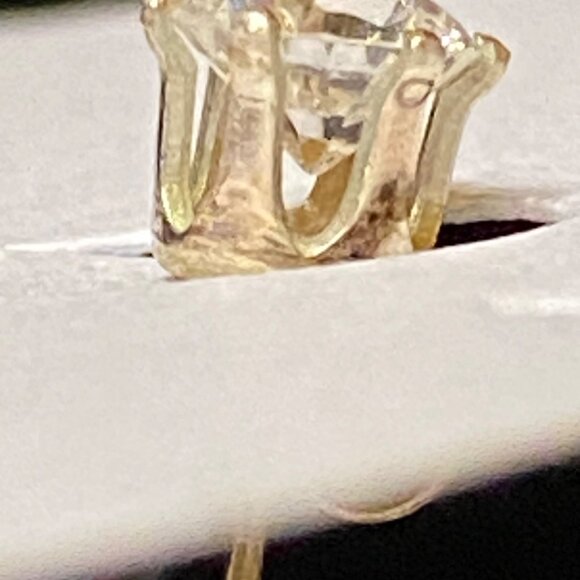 5mm x 5mm Sterling Silver 925 CZ Stud Earrings 6-Prong Setting Vintage Style Jew - Picture 7 of 12